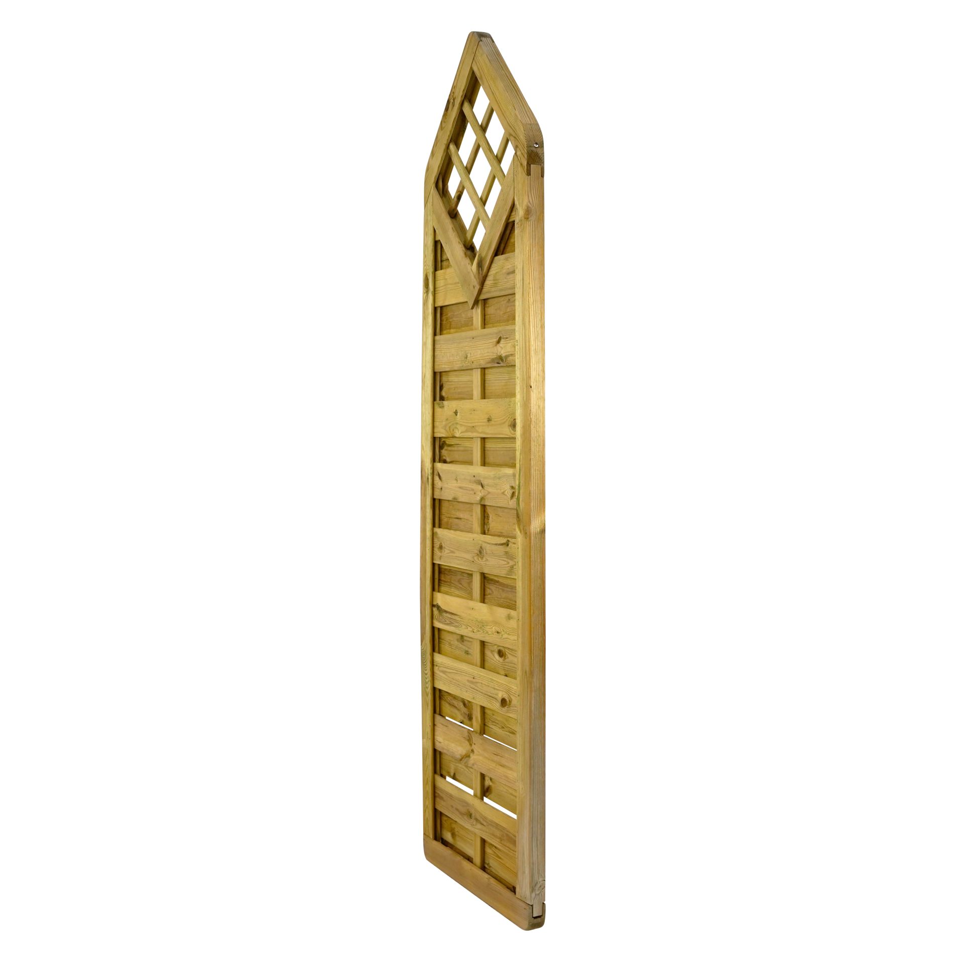 Deko-Element mit Gitter Vario Massiv „Extra Stabil“ ca. 60x210/180 cm Kiefernholz – Kesseldruckimprägniert