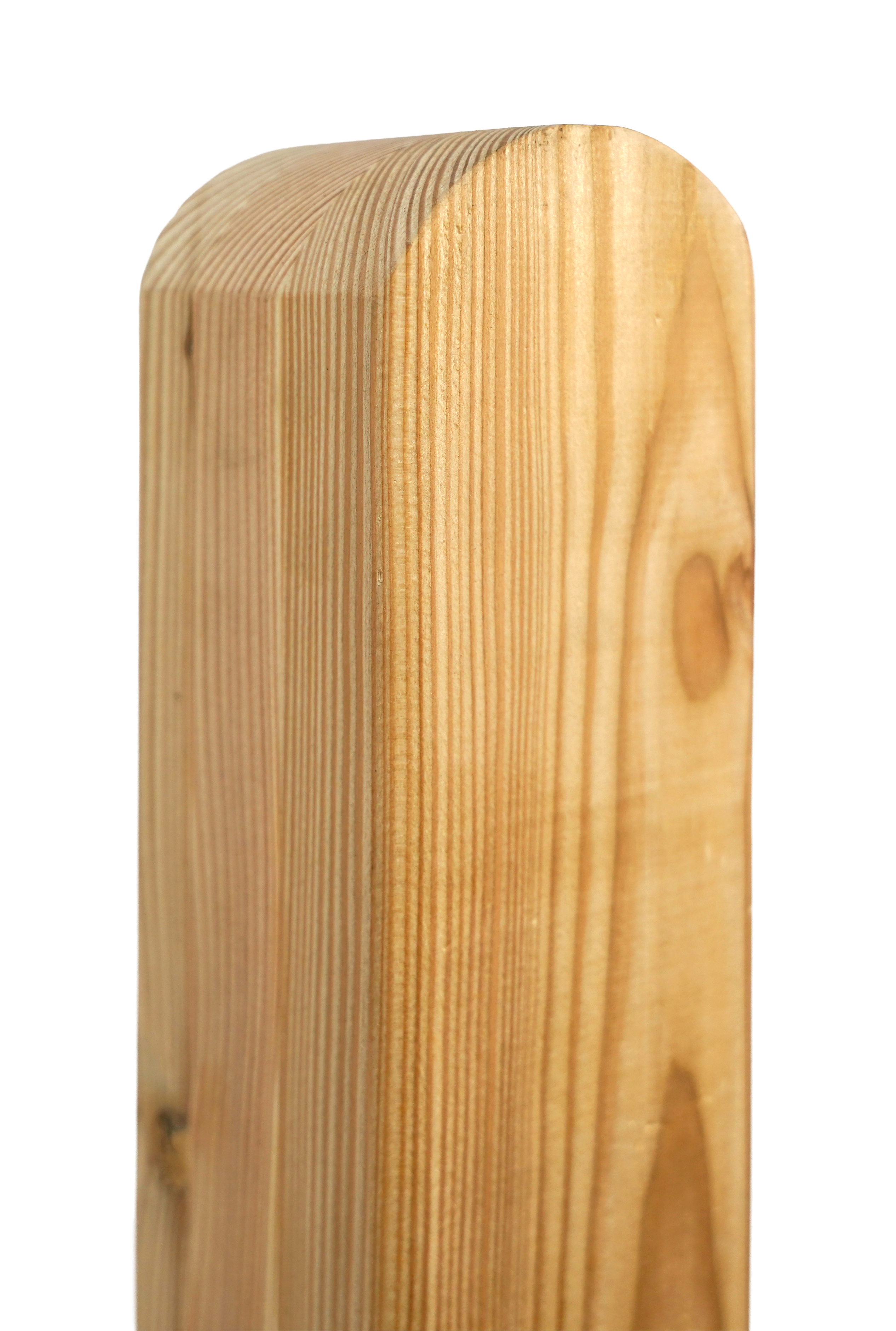 GartenLand Holzpfosten Rundkopf ca. 9×9×190 cm europäische Lärche