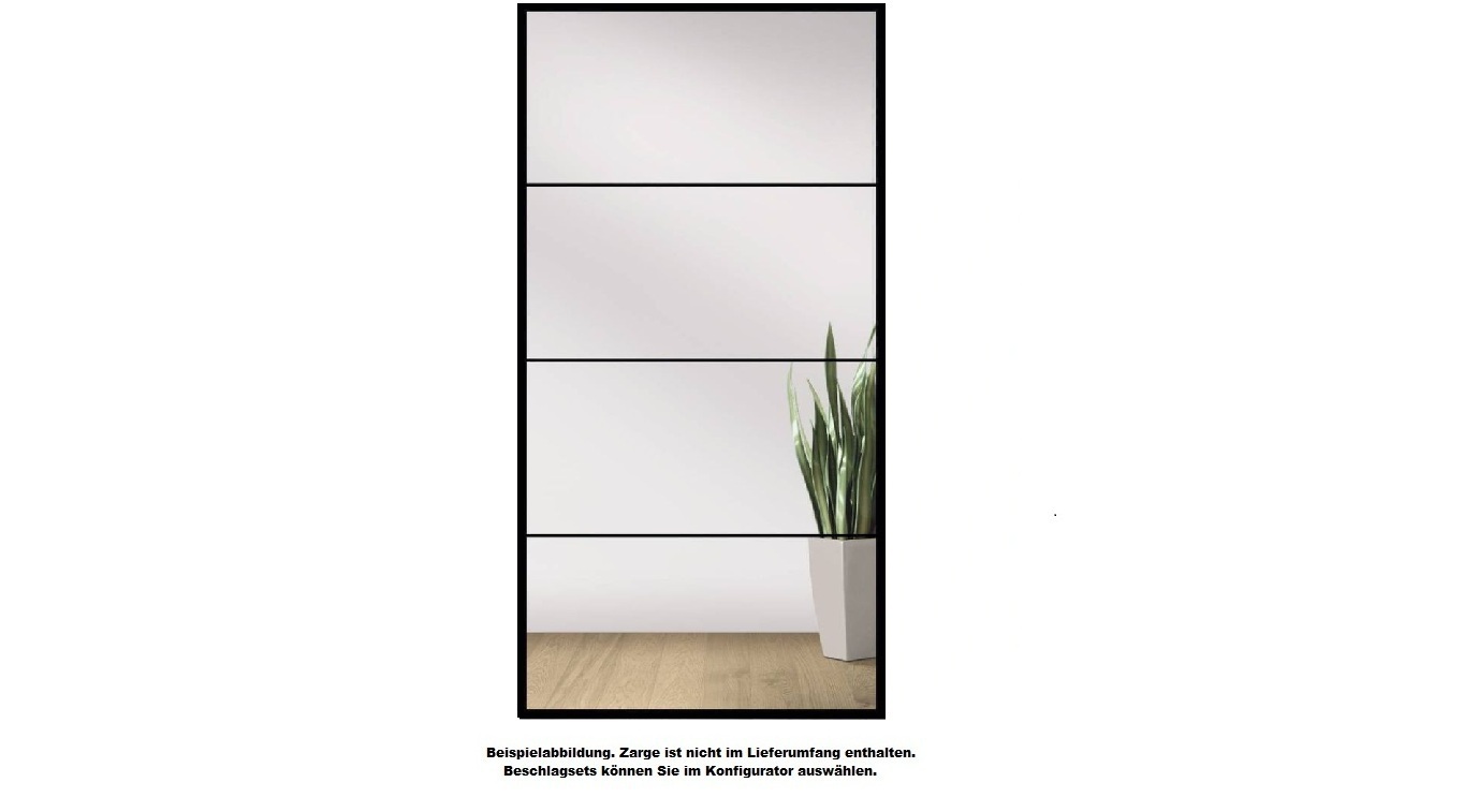 Licht & Harmonie Ganzglastür LinesPlus Typ 4 auf Klarglas Studio/Office