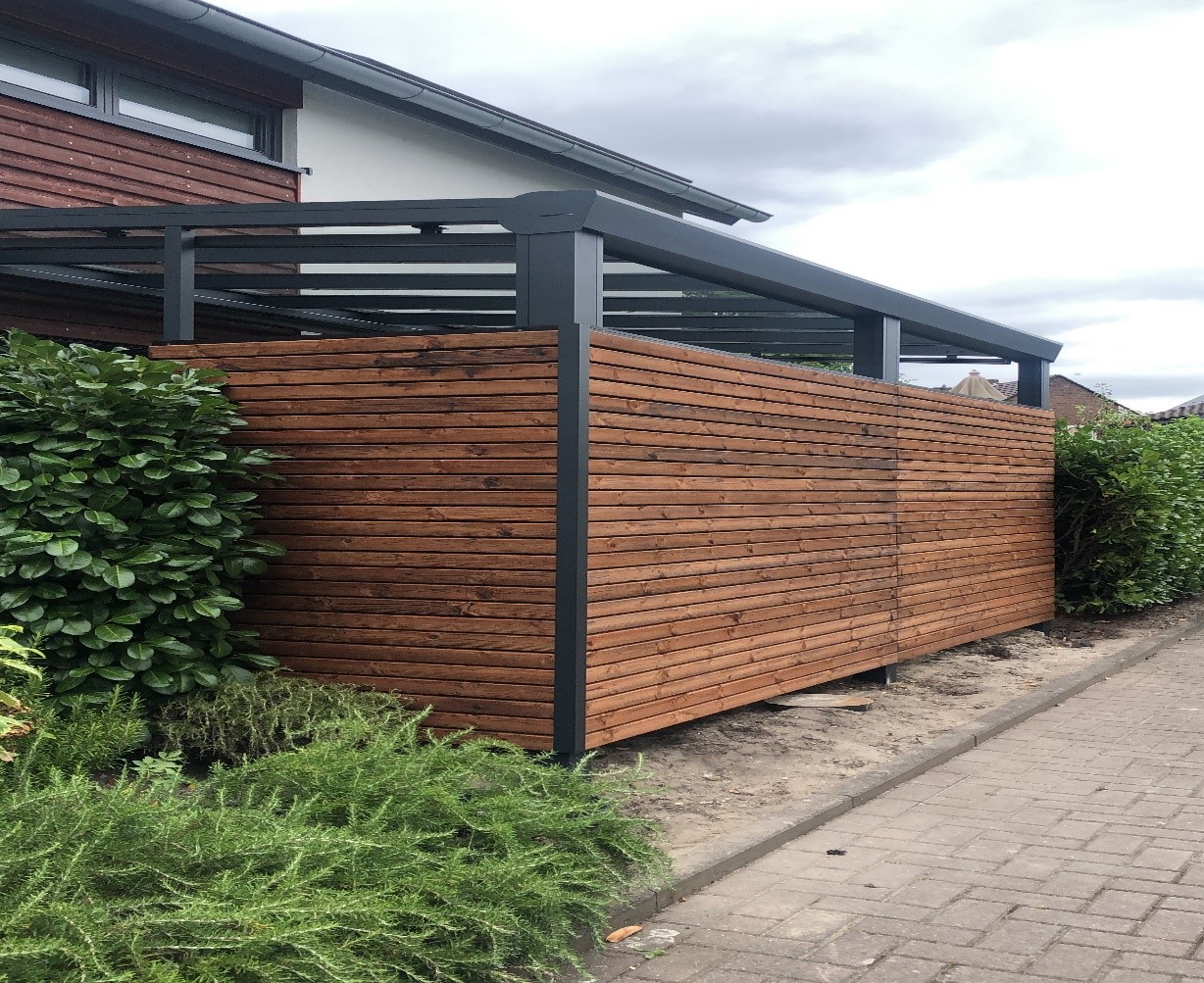 22x94 mm Craftwood Blackstripe schwarze Feder N+F braun waagerecht Leinöl-imprägniert