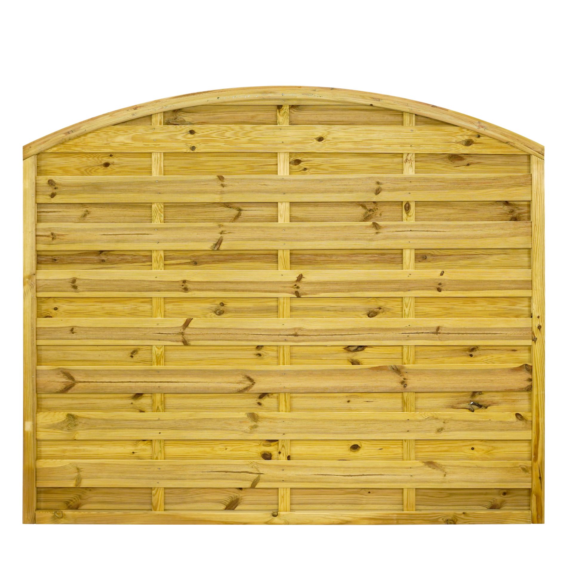 GartenLand Sichtschutzzaun Vario gebogen ca. 180x150/130 cm Kiefernholz – Kesseldruckimprägniert