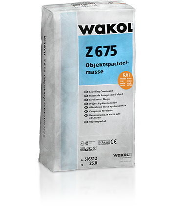 WAKOL Z675 Objektspachtelmasse 25,0 Kg unter Textilbelägen und elastischen Belägen