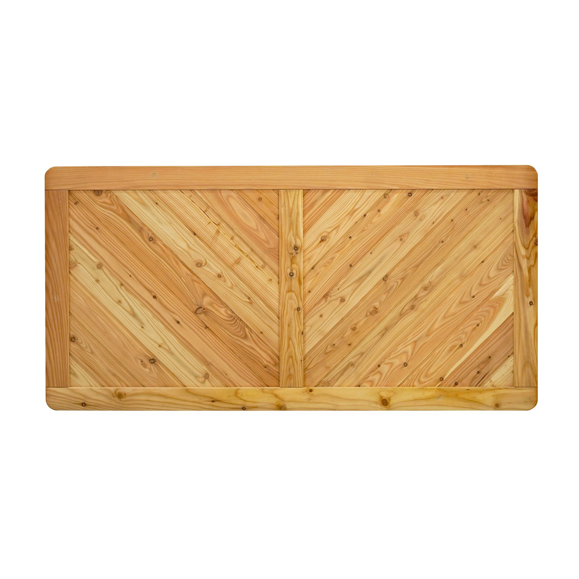 GartenLand Vorgartenzaun Nizza ca. 180x90 cm Lärche – Naturbelassen
