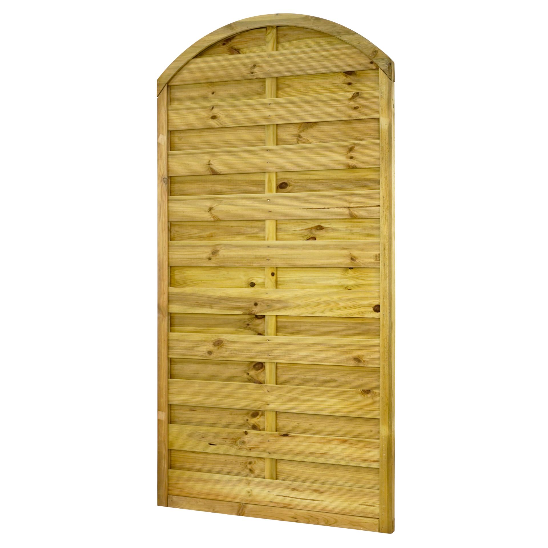 GartenLand Sichtschutzzaun Vario gebogen ca. 90x180/160 cm Kiefernholz – Kesseldruckimprägniert