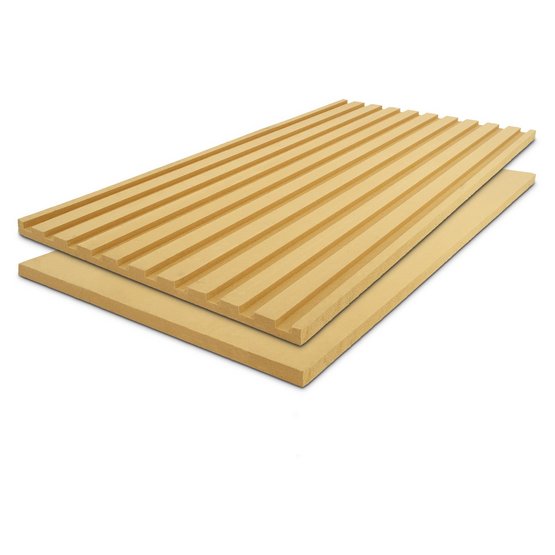 Steico 50 mm Install stumpf Installationsebene mit Fräsung 1200x2635 mm