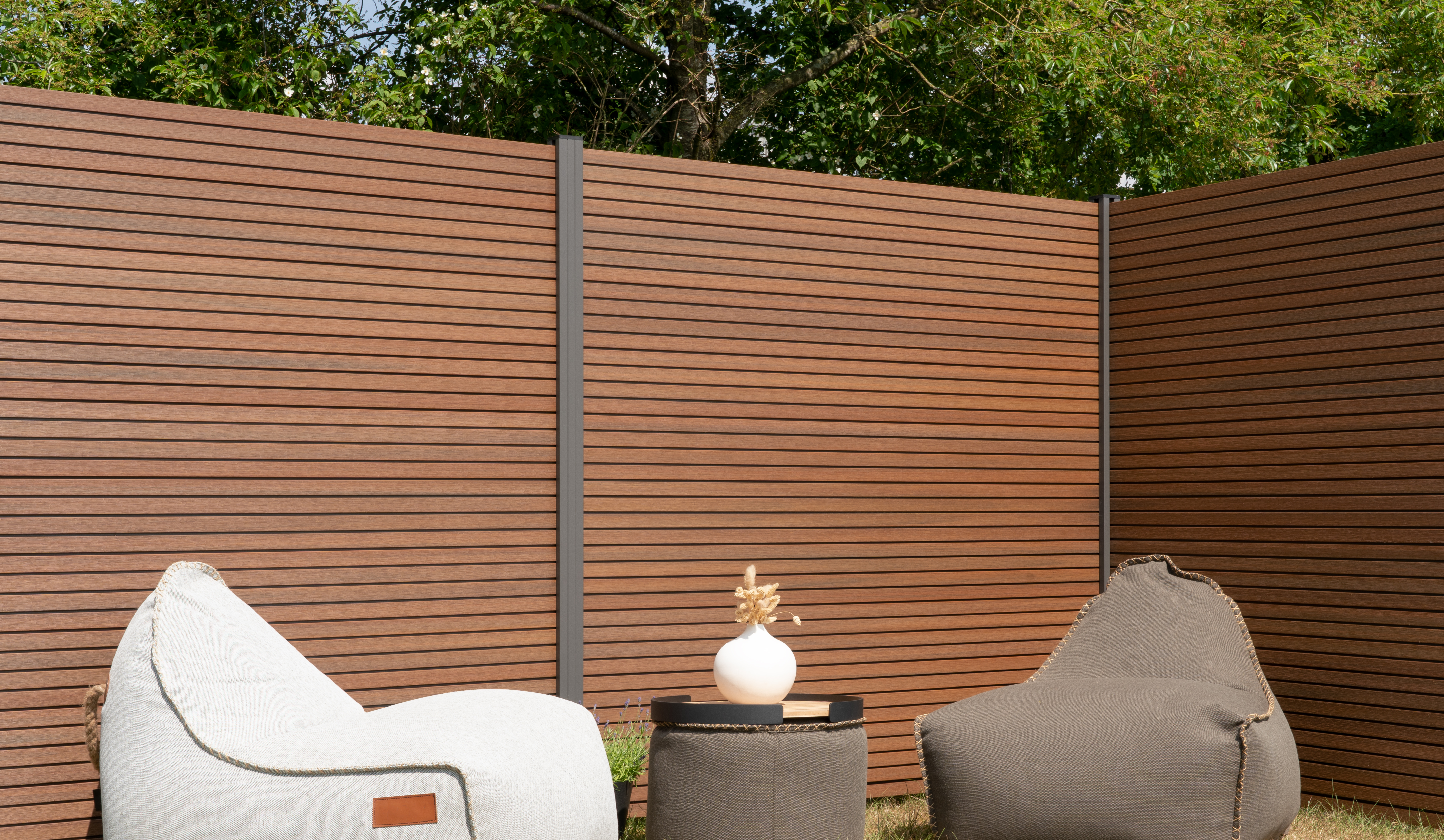 Sichtschutz Zaun BPC Shadowline 180x180cm Braun