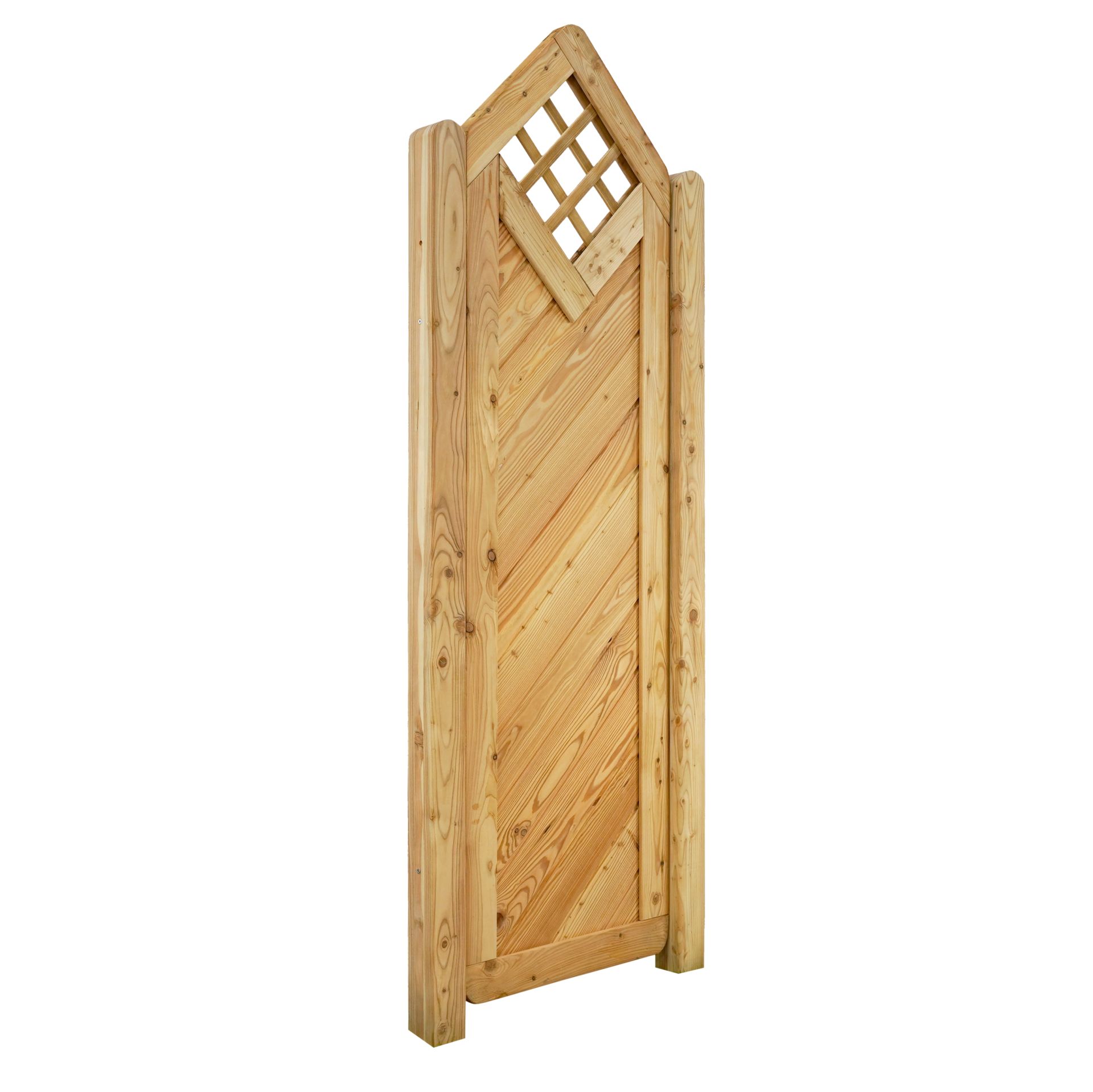 GartenLand Deko-Element Nizza ca. 60x210/180 cm mit Rankgitter Lärche – Naturbelassen