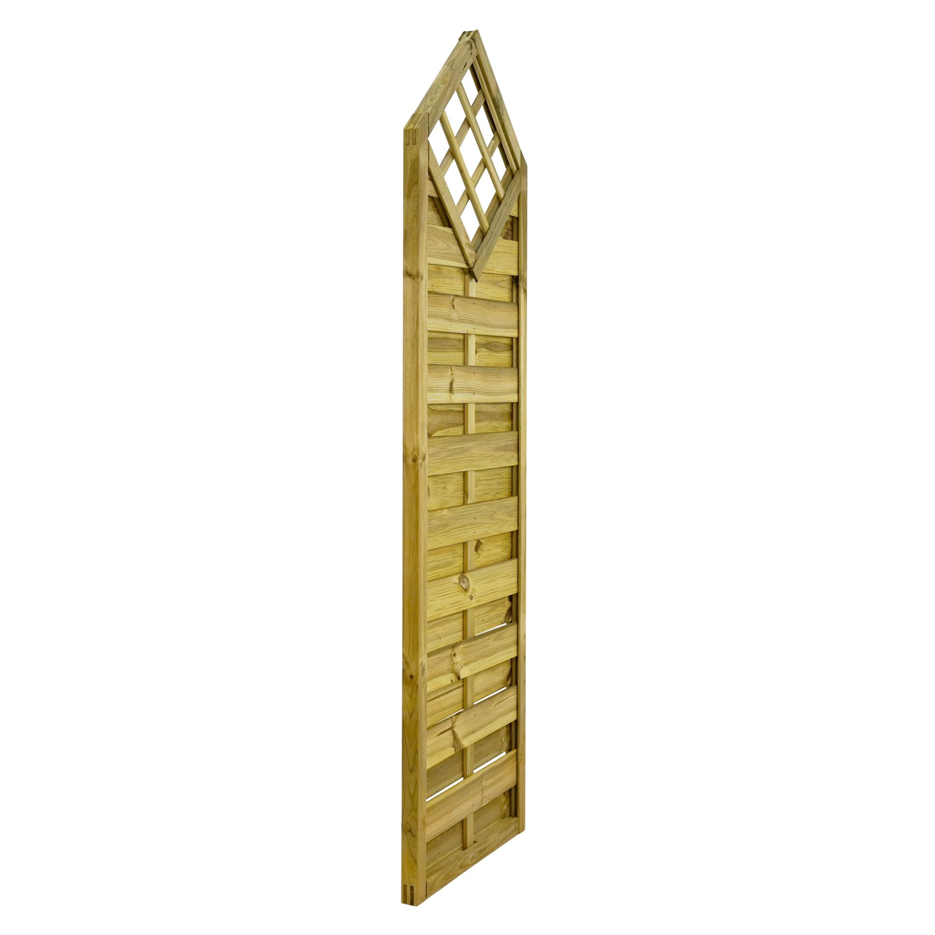 GartenLand Deko-Element Vario gerade ca. 60x210/180 cm mit Rankgitter Kiefernholz – Kesseldruckimprägniert