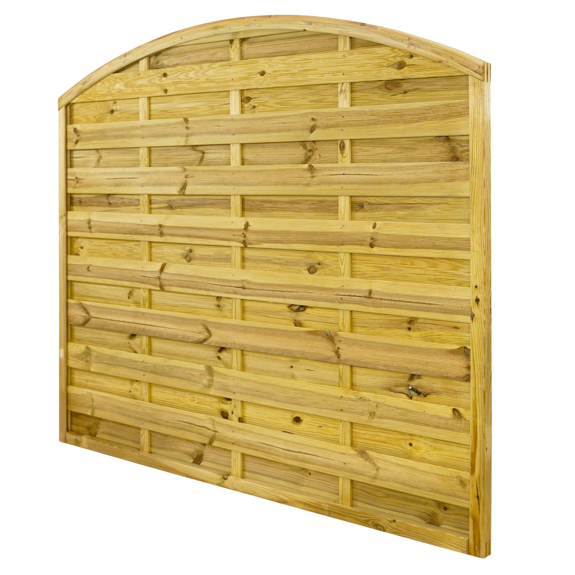 GartenLand Sichtschutzzaun Vario gebogen ca. 180x150/130 cm Kiefernholz – Kesseldruckimprägniert