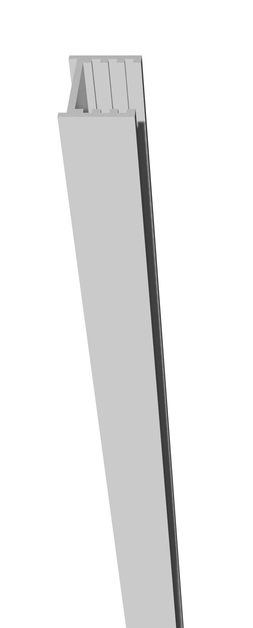 Wandprofil Steckzaun silber