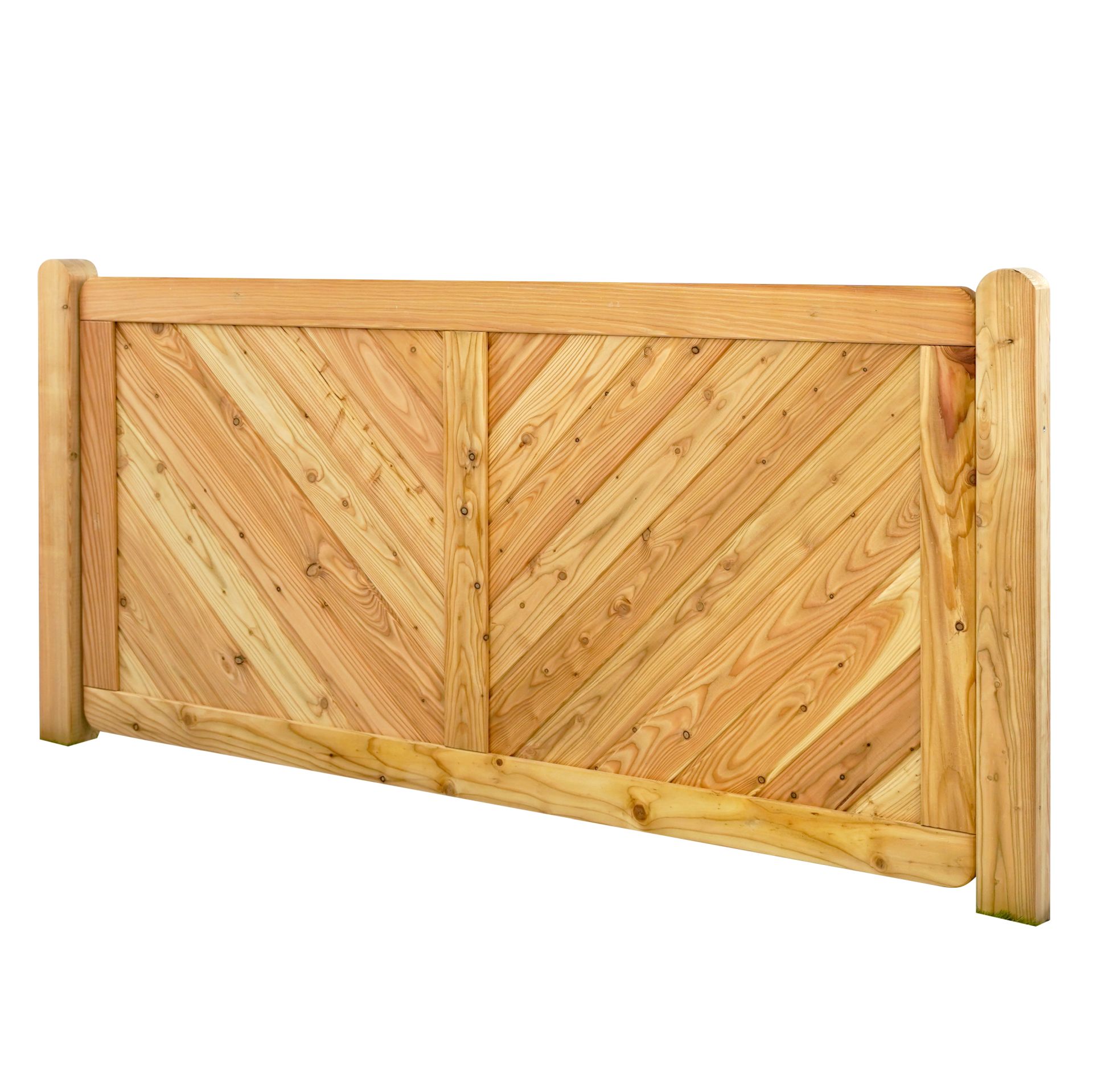GartenLand Vorgartenzaun Nizza ca. 180x90 cm Lärche – Naturbelassen