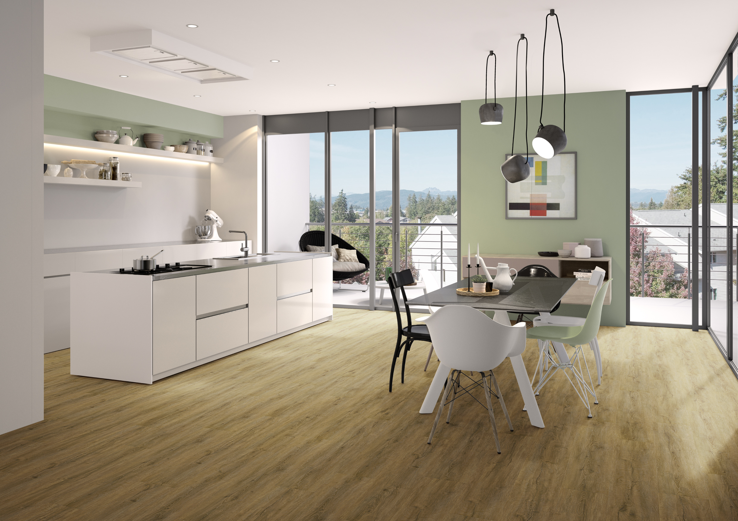 A´viva Rigid-Vinyl LHD Premium inkl. TS 4V, Design Eiche Natural, NS 0,5mm