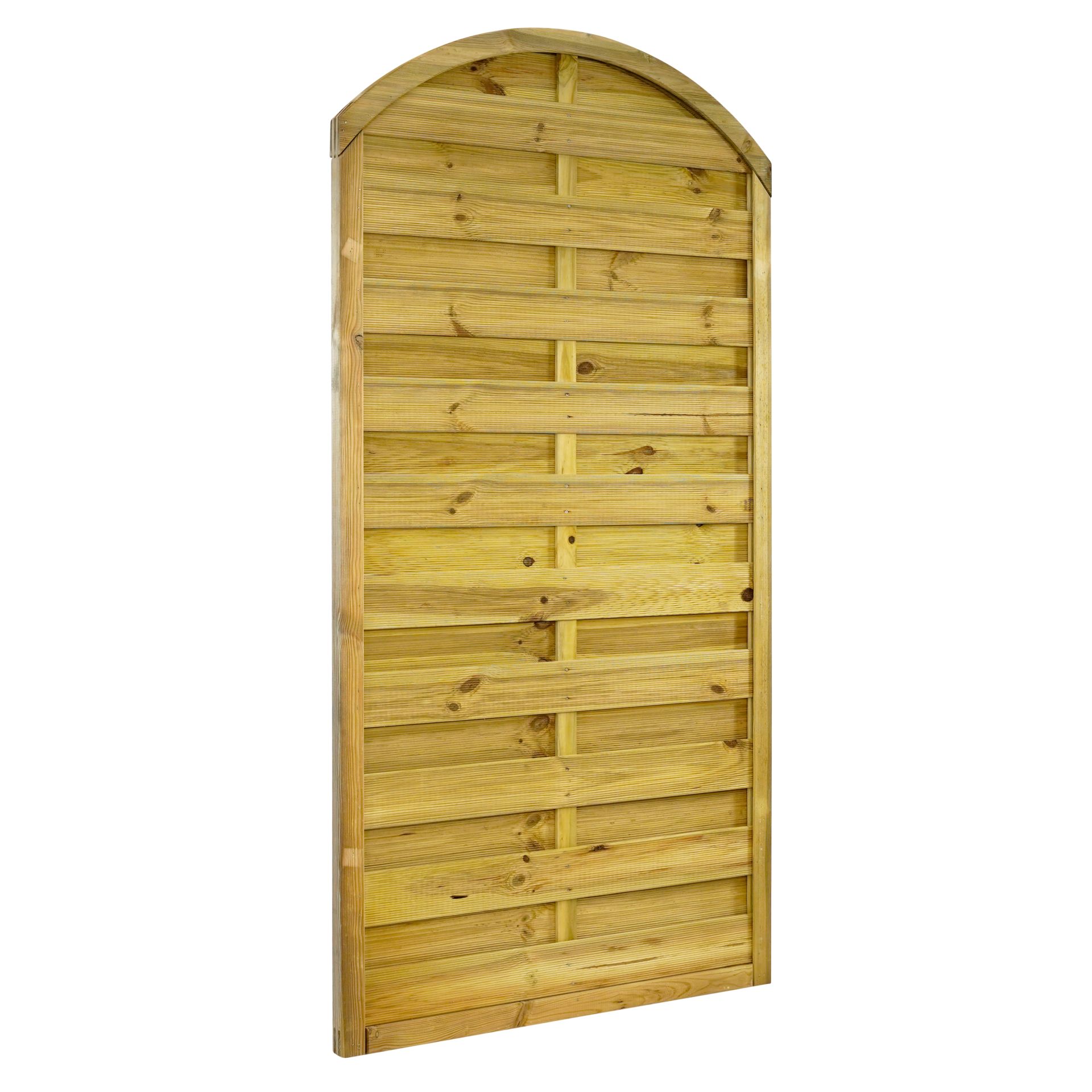 GartenLand Sichtschutzzaun Vario gebogen ca. 90x180/160 cm Kiefernholz – Kesseldruckimprägniert