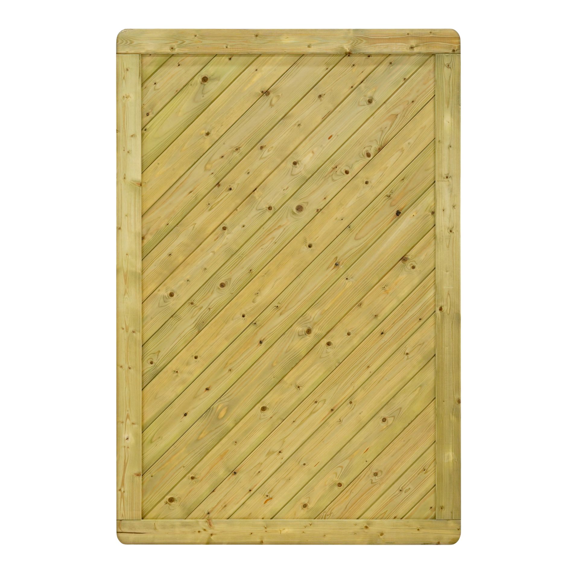 GartenLand Sichtschutzzaun Innsbruck Massiv „Extra Stabil“ gerade ca. 120x180 cm Fichte – Kesseldruckimprägniert