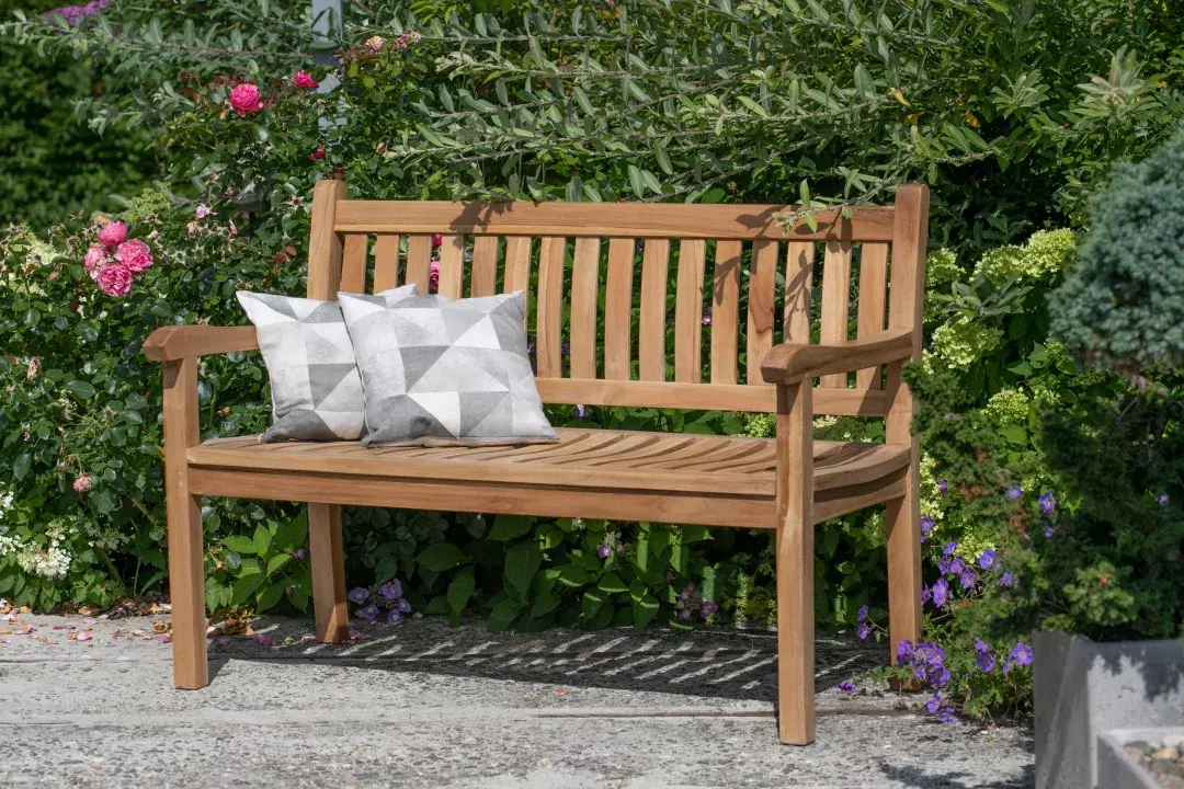 DekoVries Gartenbank Teak 150cm Florence
