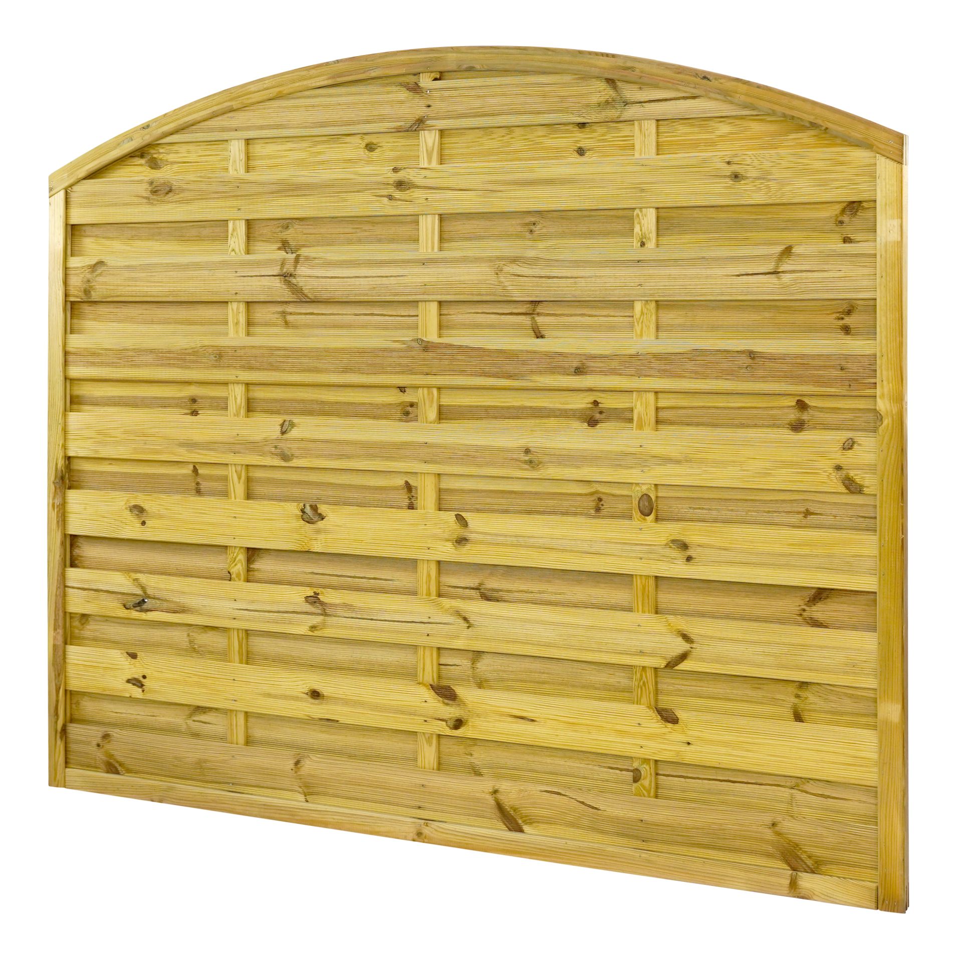 GartenLand Sichtschutzzaun Vario gebogen ca. 180x150/130 cm Kiefernholz – Kesseldruckimprägniert