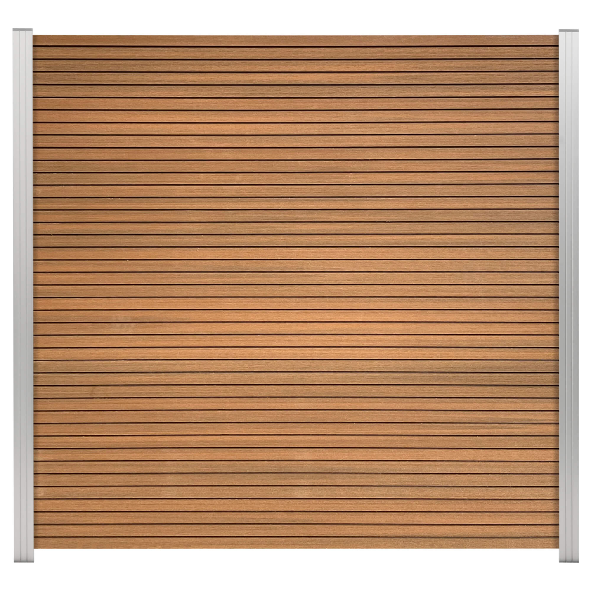 GartenLand Sichtschutz Zaun BPC Shadowline 180x180cm Braun