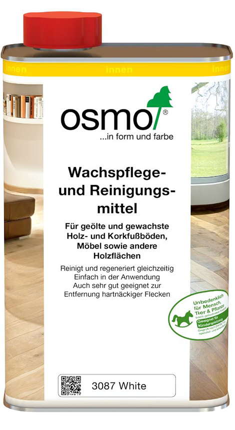 Osmo Wachspflege- u. Reinigungsmittel 1,00 Liter weiss