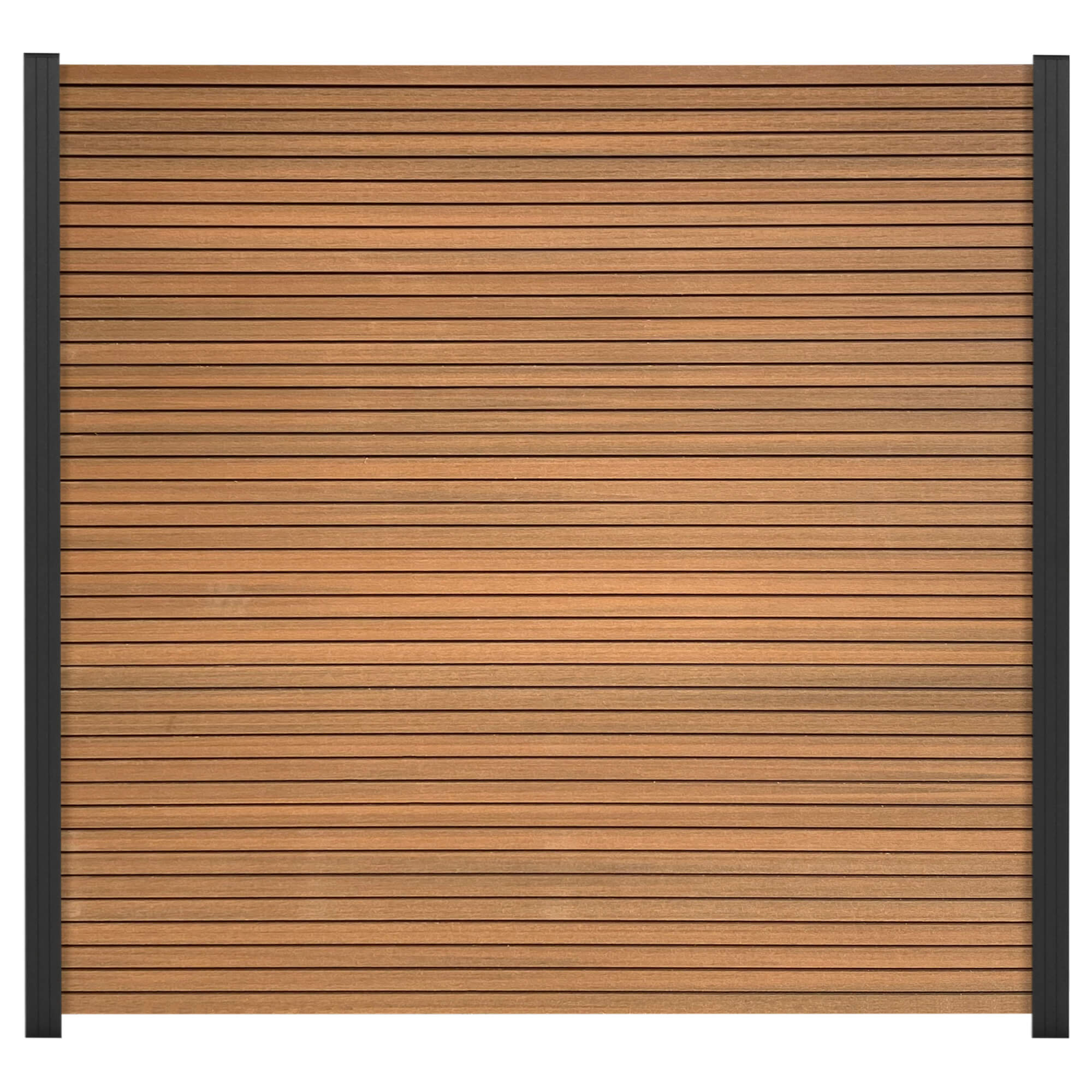 GartenLand Sichtschutz Zaun BPC Shadowline 180x180cm Braun
