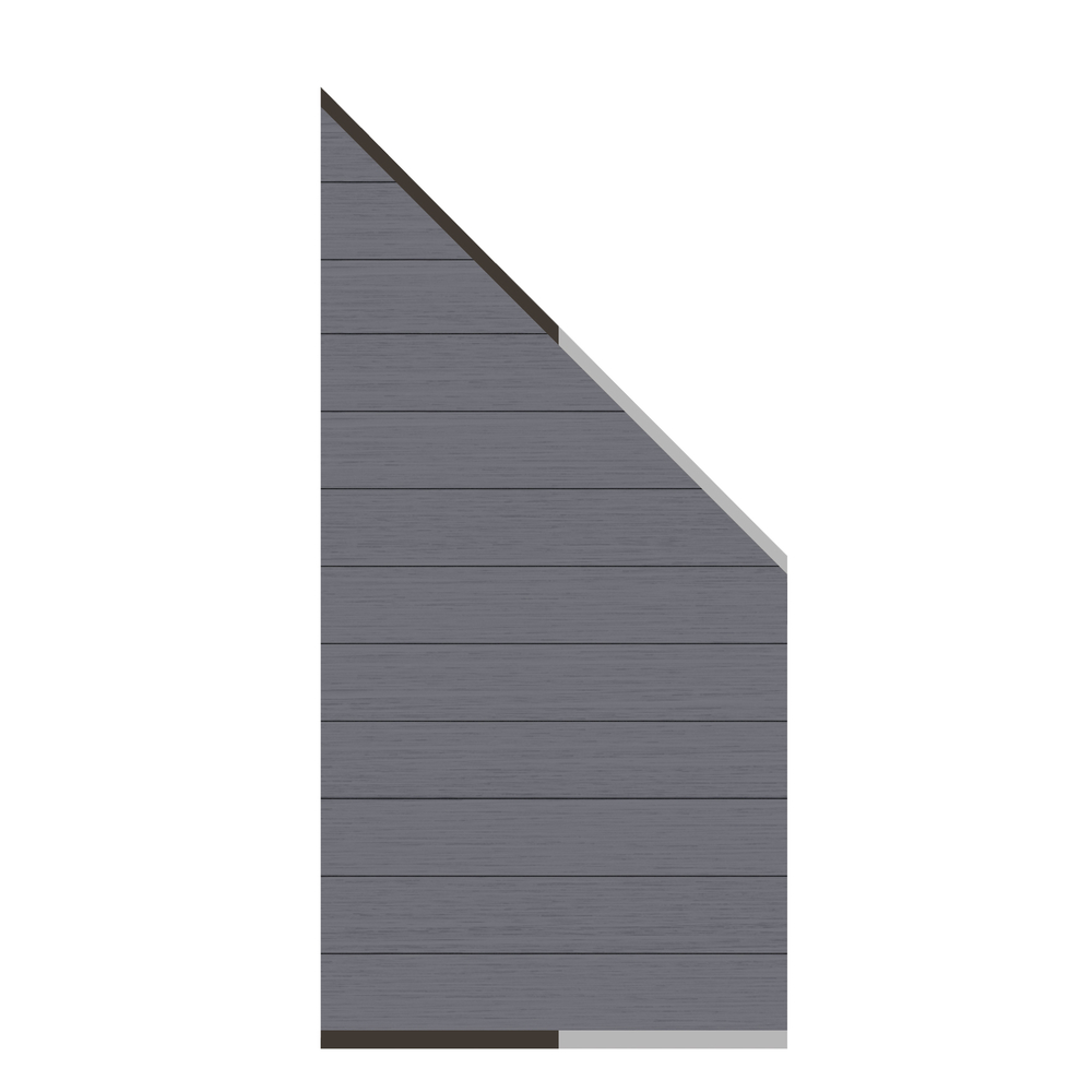 Brügmann TraumGarten WPC Sichtschutz Zaun 91 x 184/94cm - Anthrazit