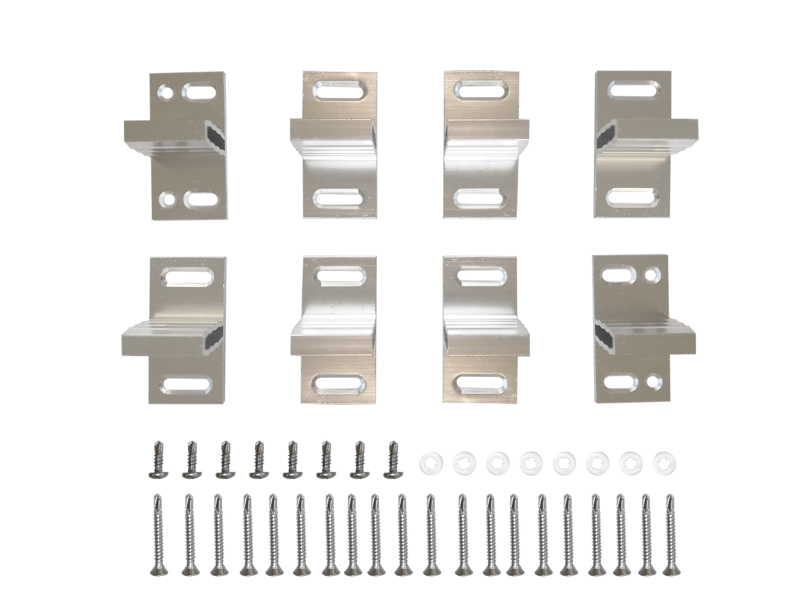 Beschlagsatz Relax T-Beschläge Silber (8er Set)