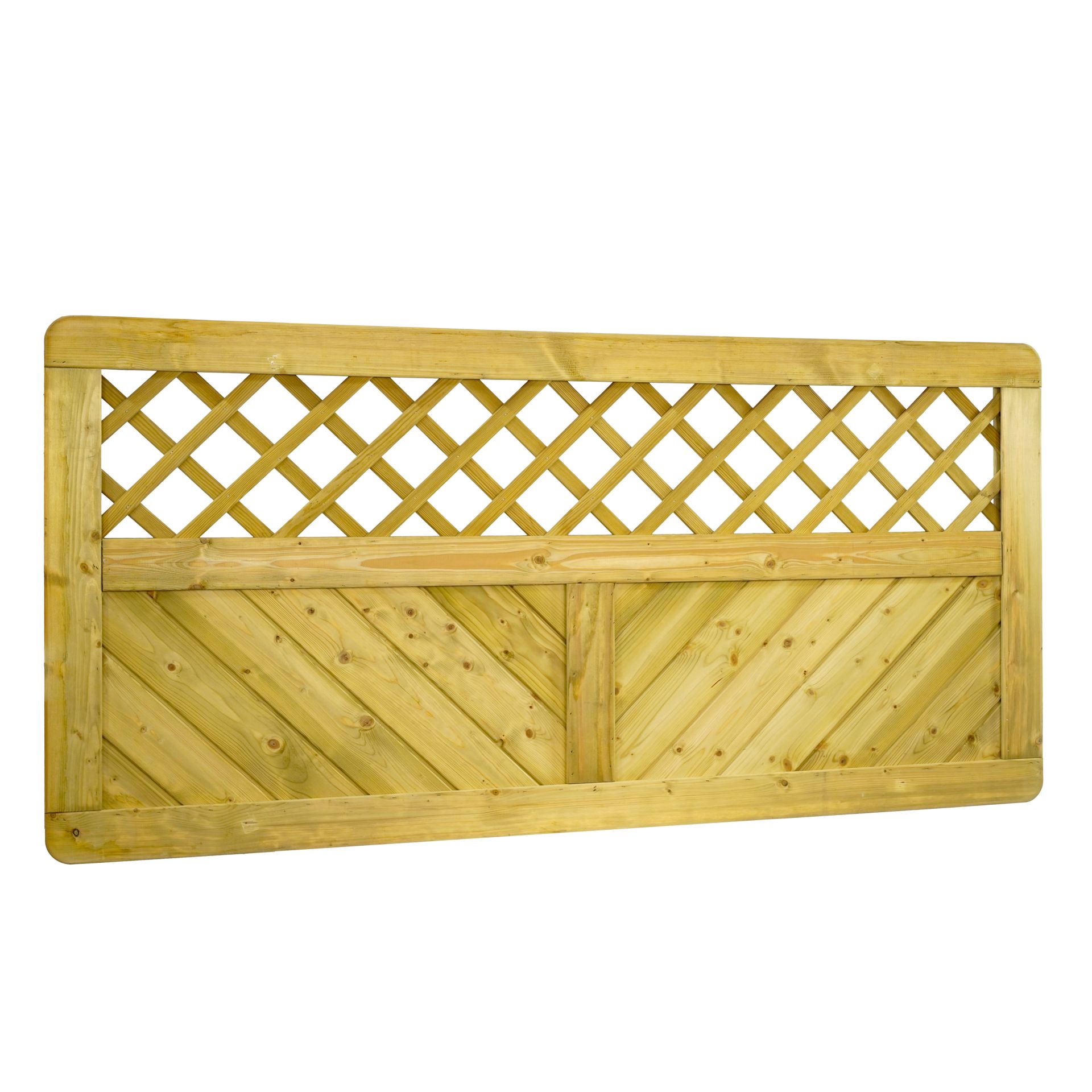 GartenLand Vorgartenzaun Innsbruck Massiv „Extra Stabil“ gerade mit Rankgitter ca. 180x90 cm Fichte – Kesseldruckimprägniert
