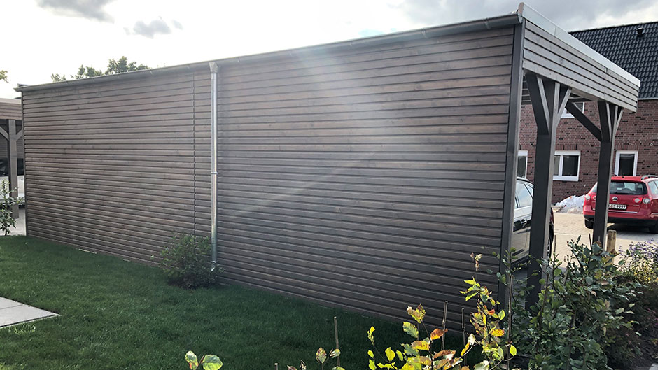 Doppelcarport aus Holz