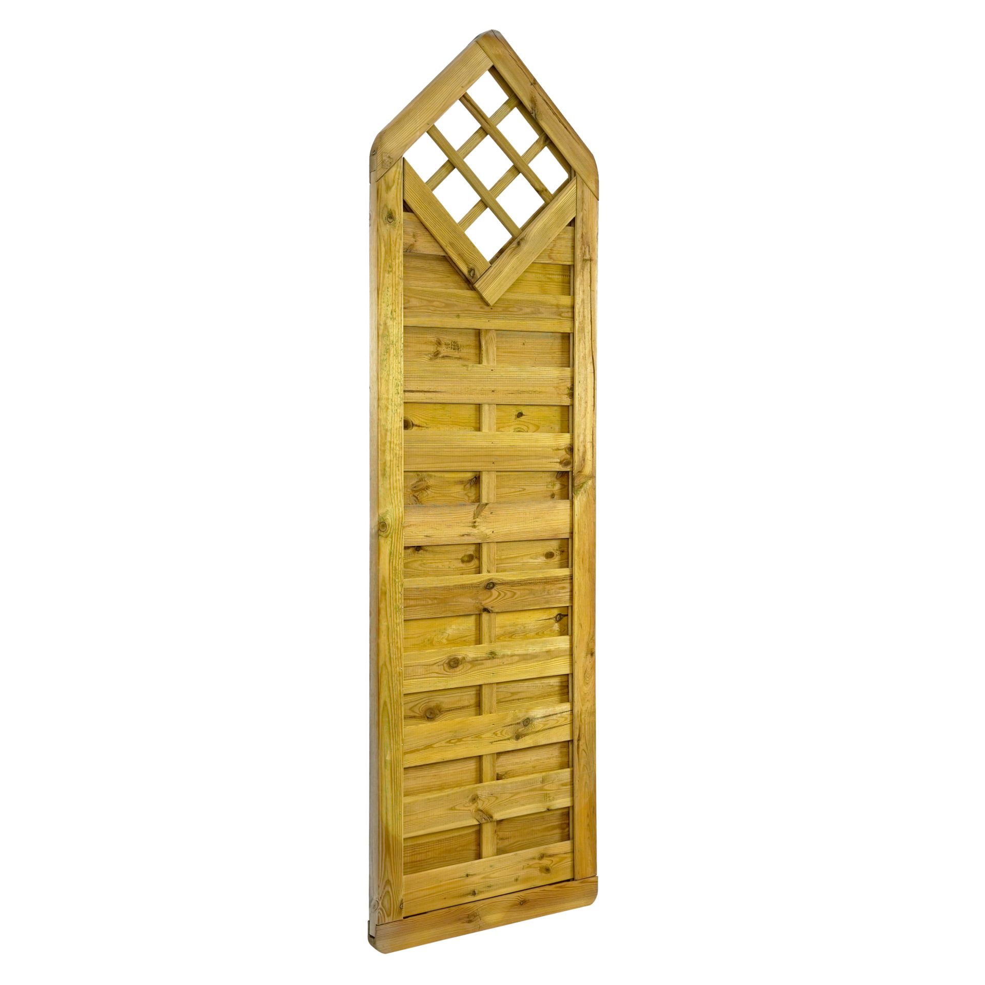 Deko-Element mit Gitter Vario Massiv „Extra Stabil“ ca. 60x210/180 cm Kiefernholz – Kesseldruckimprägniert