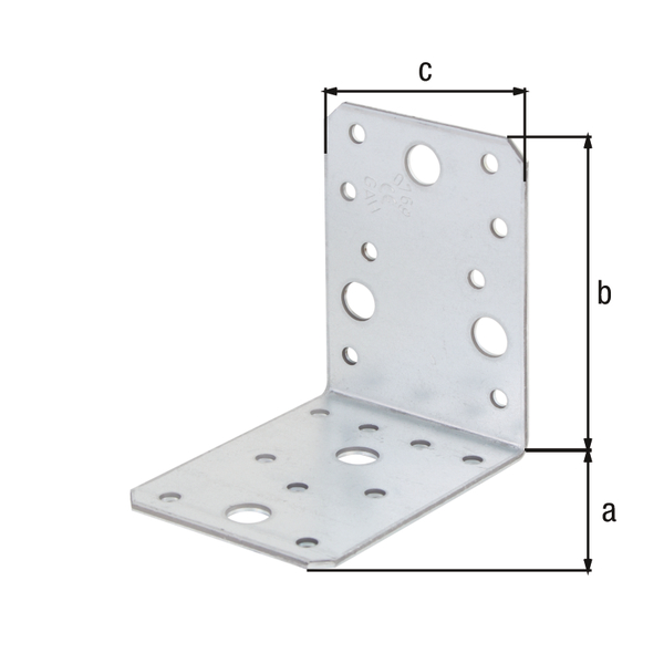 90x90x65 mm Lochplattenwinkel verzinkt