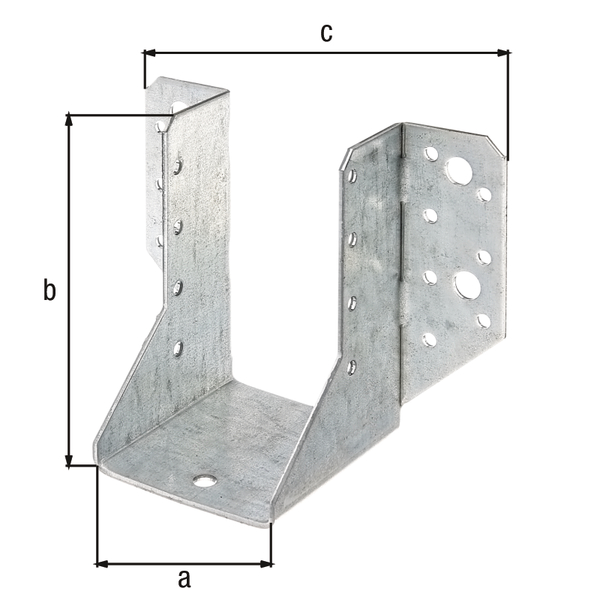 100 x140 mm Balkenschuh, Typ A verzinkt außenliegend zum Aufschrauben