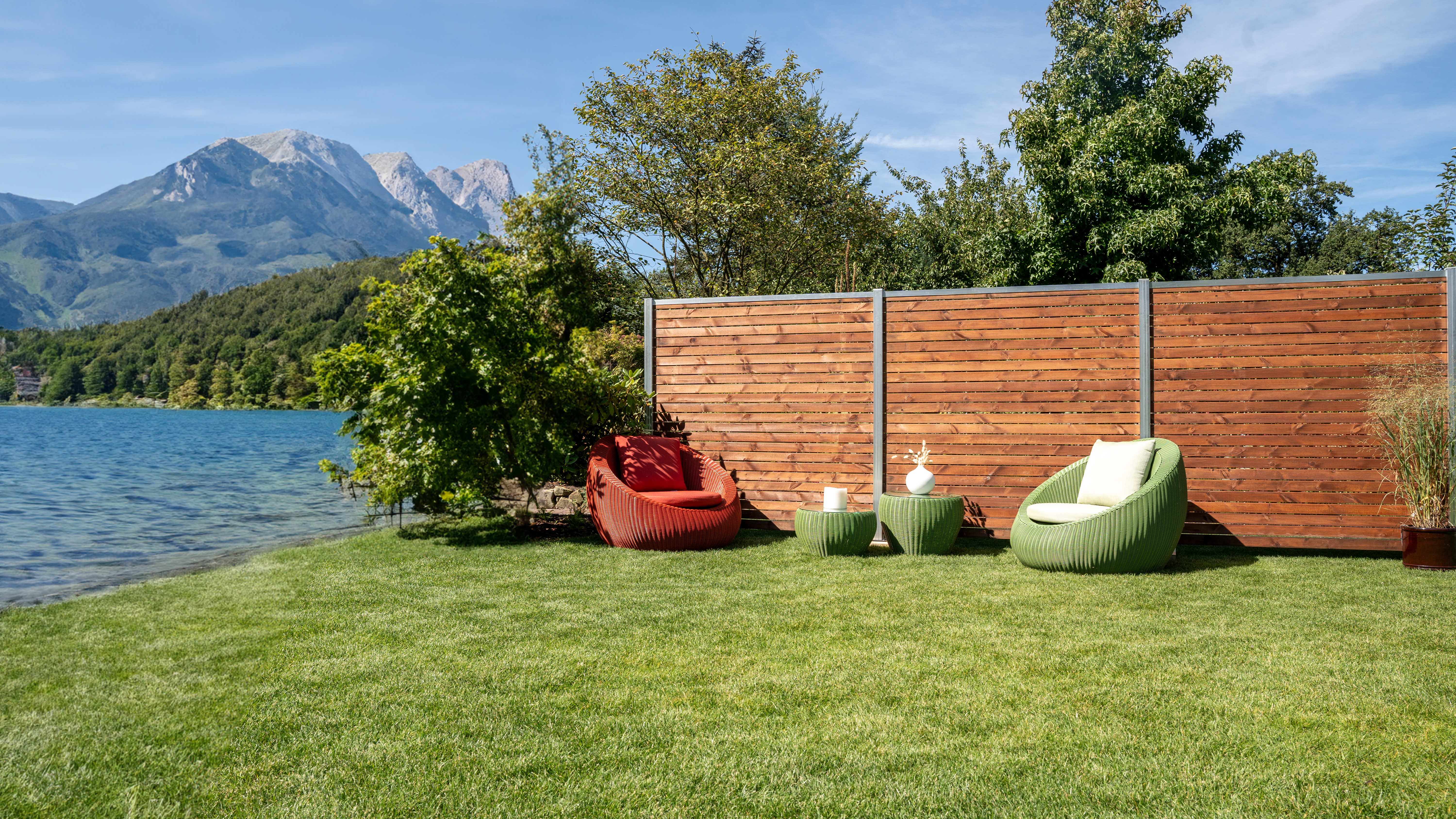 GartenLand Sichtschutz Zaun Craftwood Rhombus Braun 180x180cm