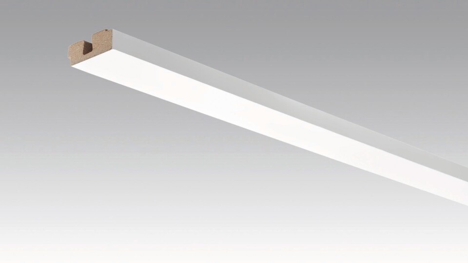 Vierkant-Deckenabschlussleiste für Dekorpaneele 15 x 40 mm, 2,38 Meter Länge