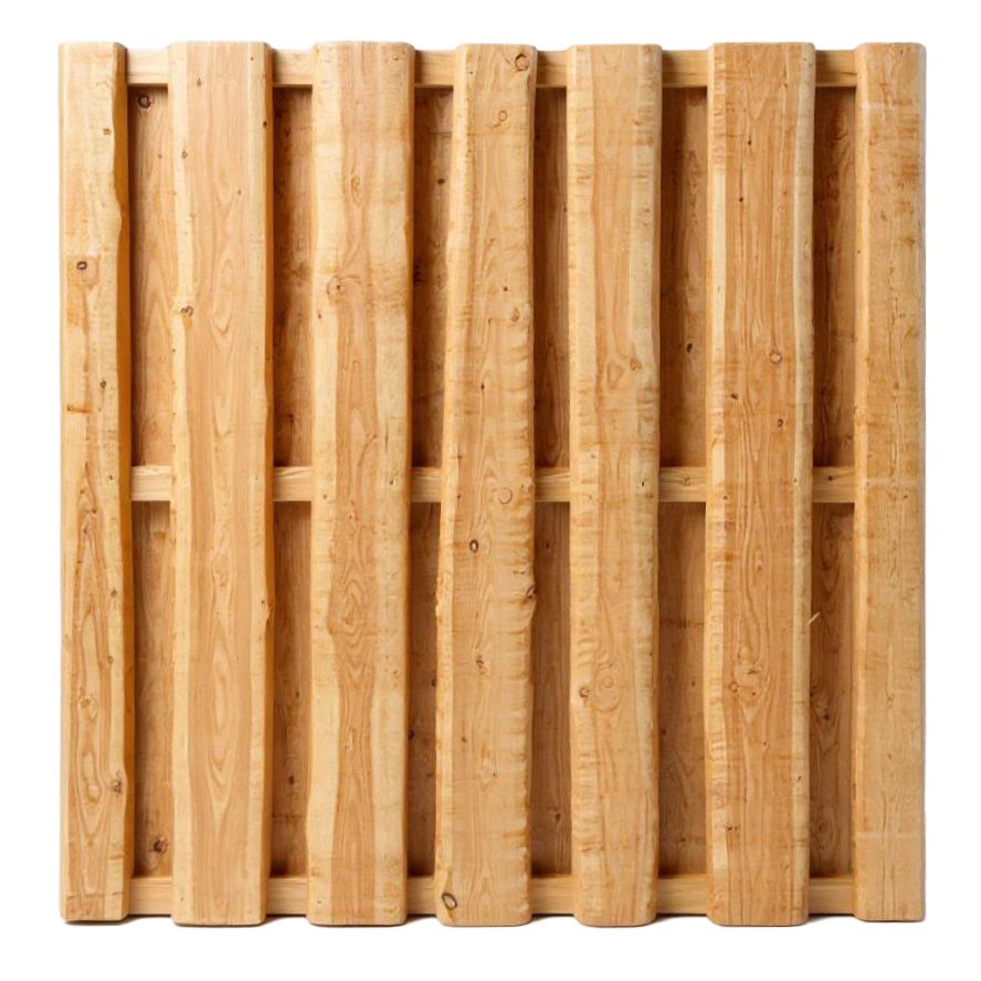 GartenLand Holz Zaun Bonanza Bretterzaun ca. 180x180cm Lärche natur