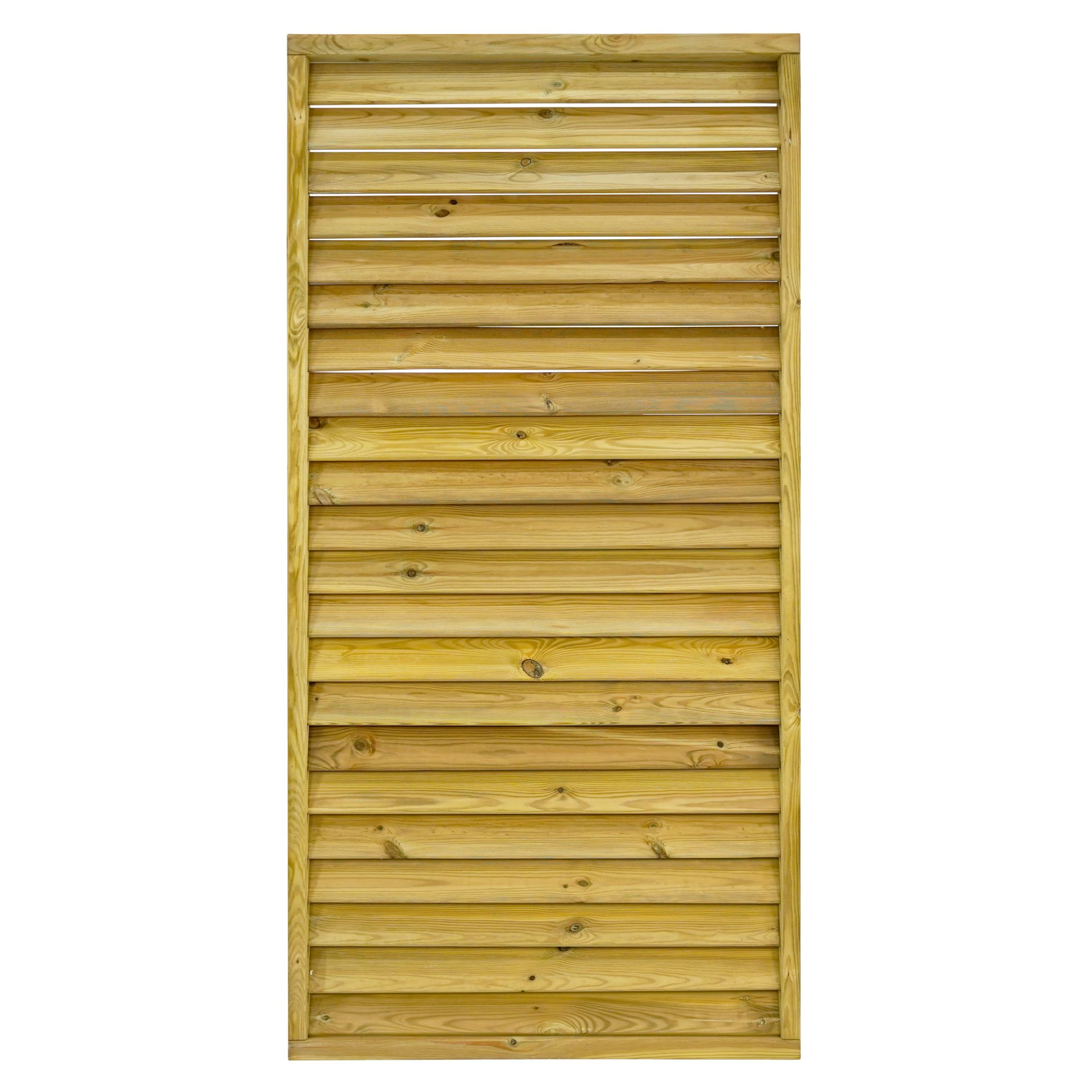 GartenLand Jalousien Rahmenzaun Linz ca. 90x180 cm Fichte – Kesseldruckimprägniert