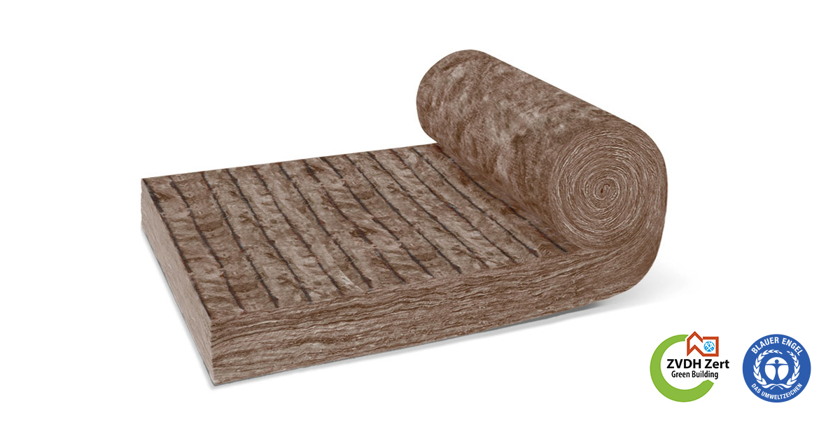 140 mm Climowool KF2 Mineralwolle Klemmfilz 035 Rolle 4,80 m²