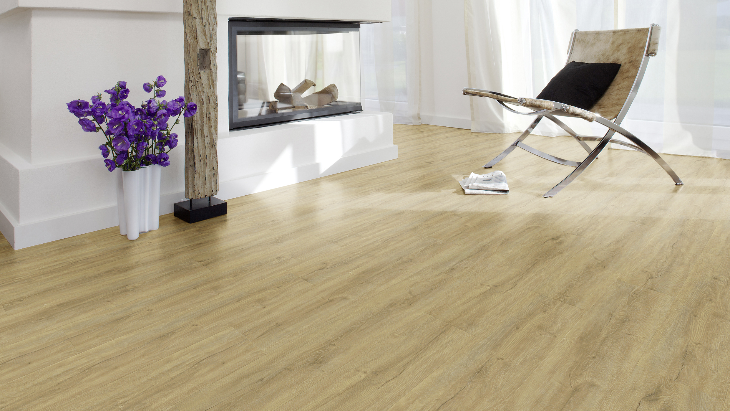 A´viva Rigid-Vinyl LHD Premium inkl. TS 4V, Design Eiche Natural hell, NS 0,5mm