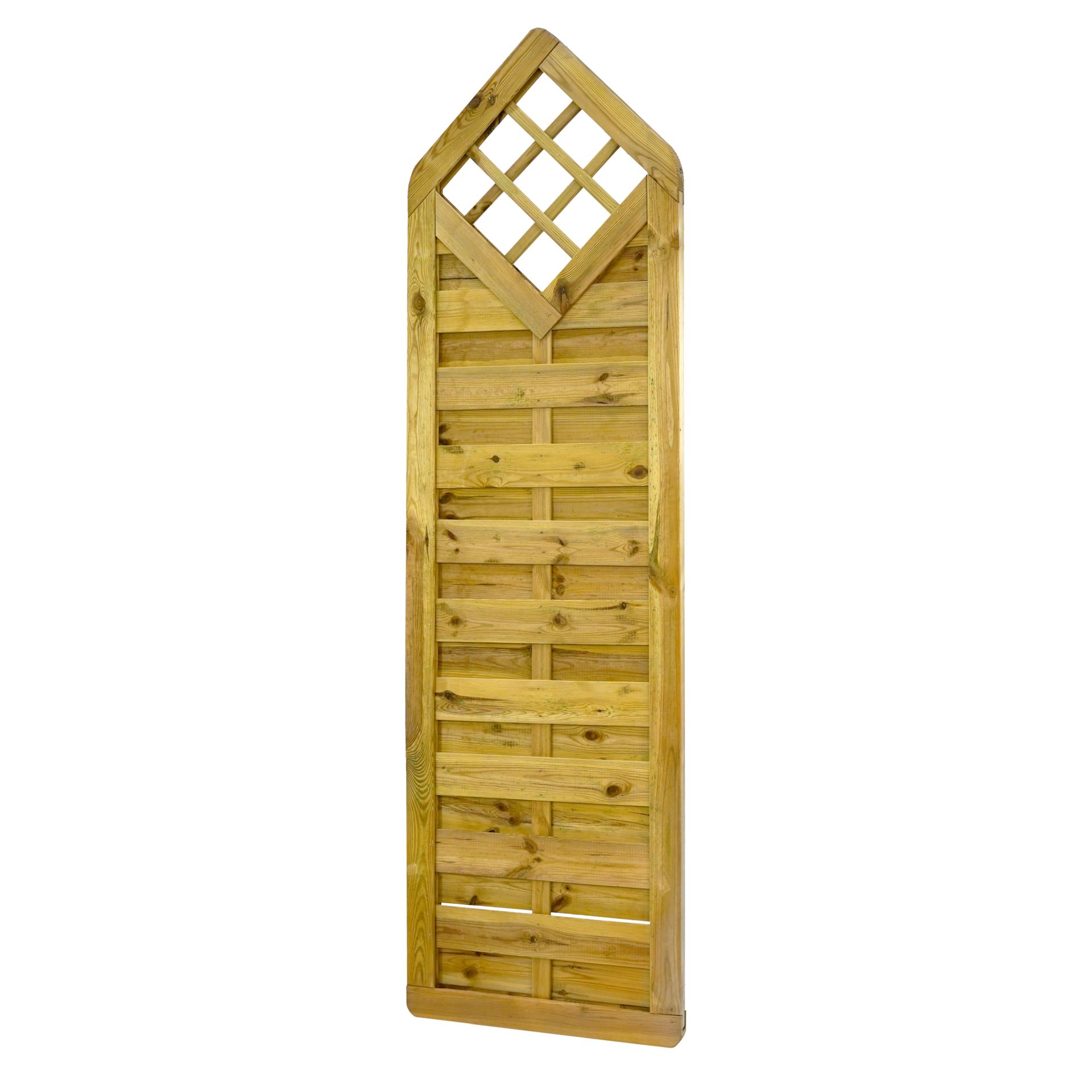Deko-Element mit Gitter Vario Massiv „Extra Stabil“ ca. 60x210/180 cm Kiefernholz – Kesseldruckimprägniert