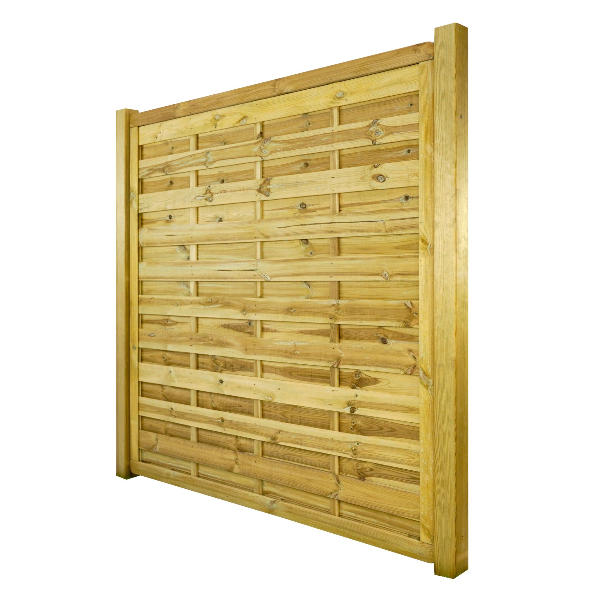 GartenLand Sichtschutzzaun Vario Massiv „Extra Stabil“ ca. 180x180 cm Kiefernholz – Kesseldruckimprägniert