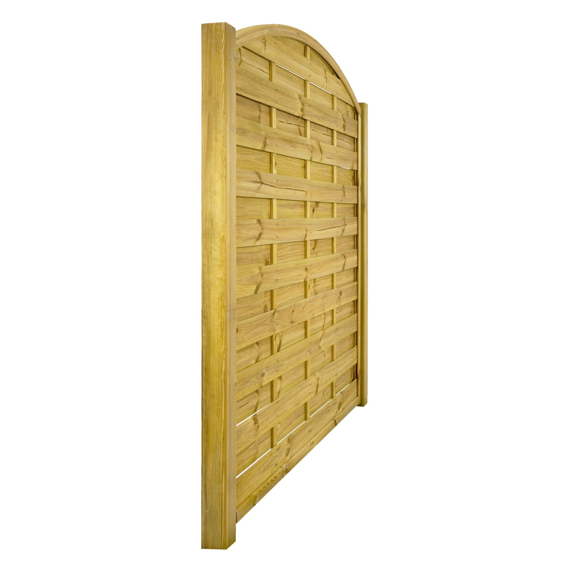 GartenLand Sichtschutzzaun Vario gebogen ca. 180x180 cm Kiefernholz – Kesseldruckimprägniert