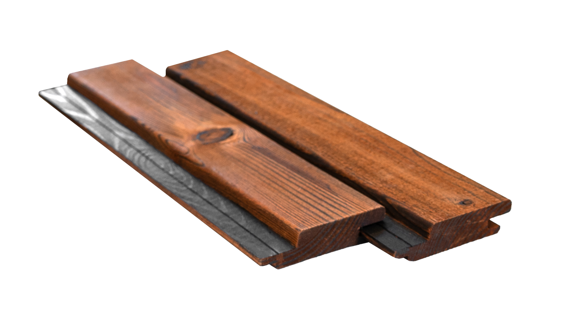22x94 mm Craftwood Blackstripe schwarze Feder N+F braun waagerecht Leinöl-imprägniert
