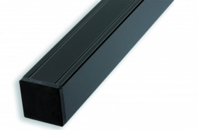 Aluminium Steckzaunpfosten, anthrazit 68x68x970mm inkl. Kappe
