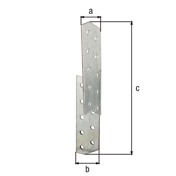 170 mm Sparrenpfettenanker links verzinkt Sparren-Pfettenanker