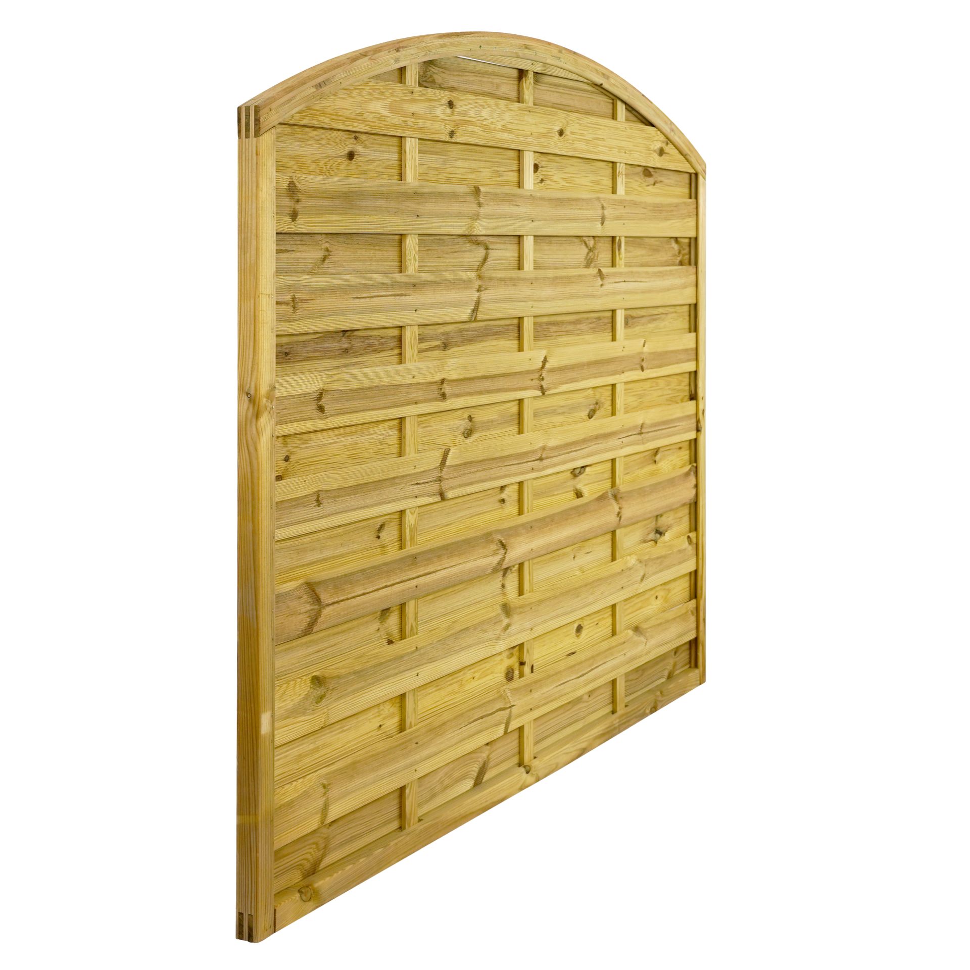 GartenLand Sichtschutzzaun Vario gebogen ca. 180x150/130 cm Kiefernholz – Kesseldruckimprägniert