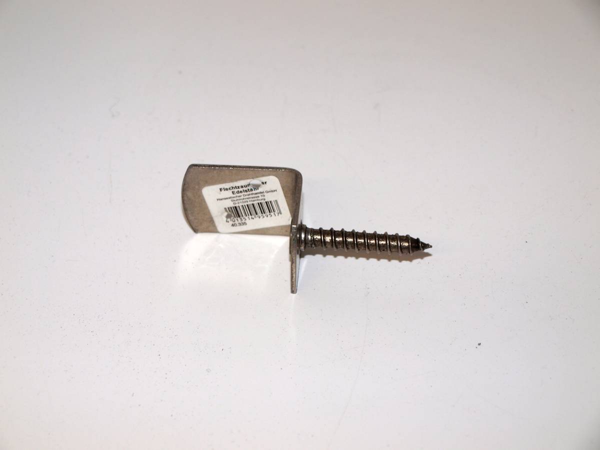 L-Haken V2A Edelstahl inkl. Schrauben