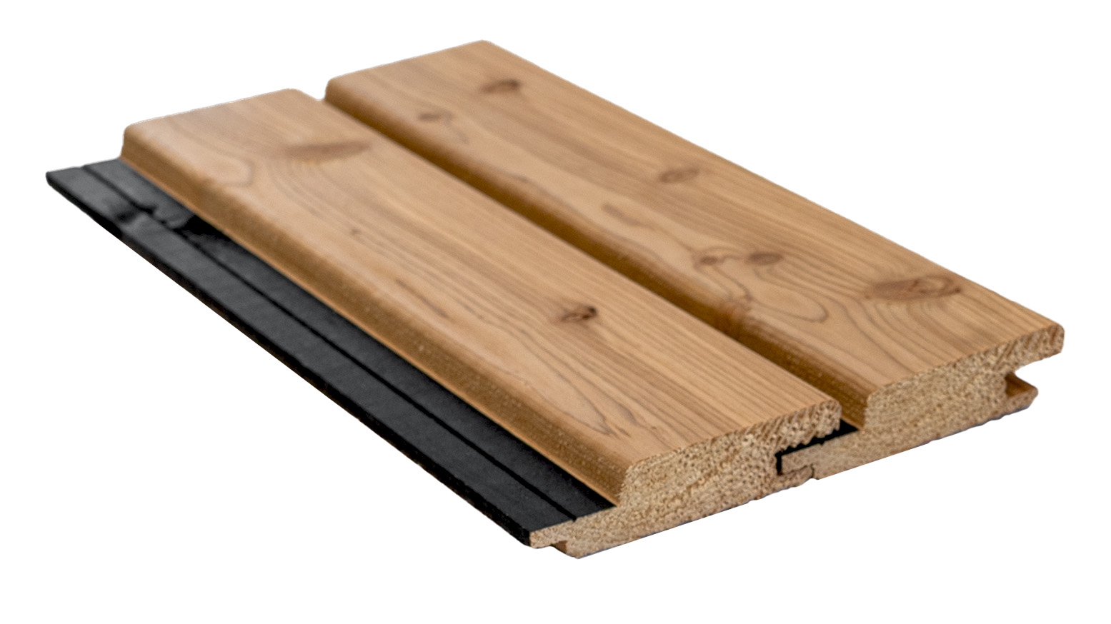 21x94 mm Fassadenprofil Blackstripe kanadische Lärche schwarze Feder N+F gehobelt unbehandelt