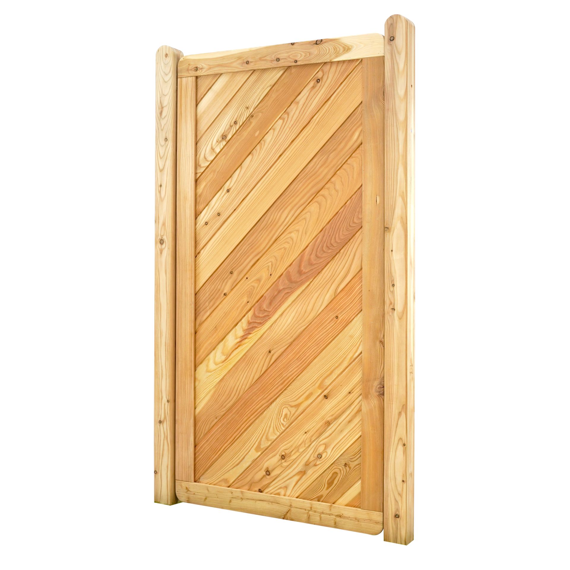 GartenLand Sichtschutzzaun Nizza ca. 90x180 cm Lärche – Naturbelassen