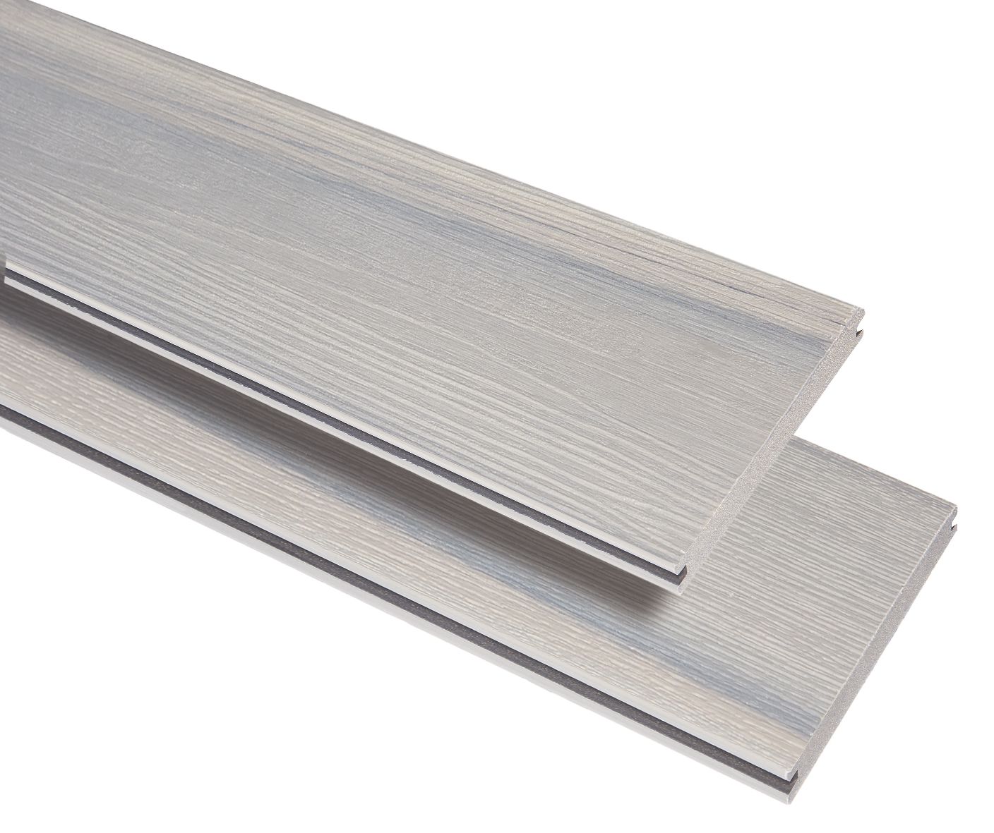 WPC/BPC Terrassendiele Massiv, Advance 20x140 mm, Kieselgrau Bicolor