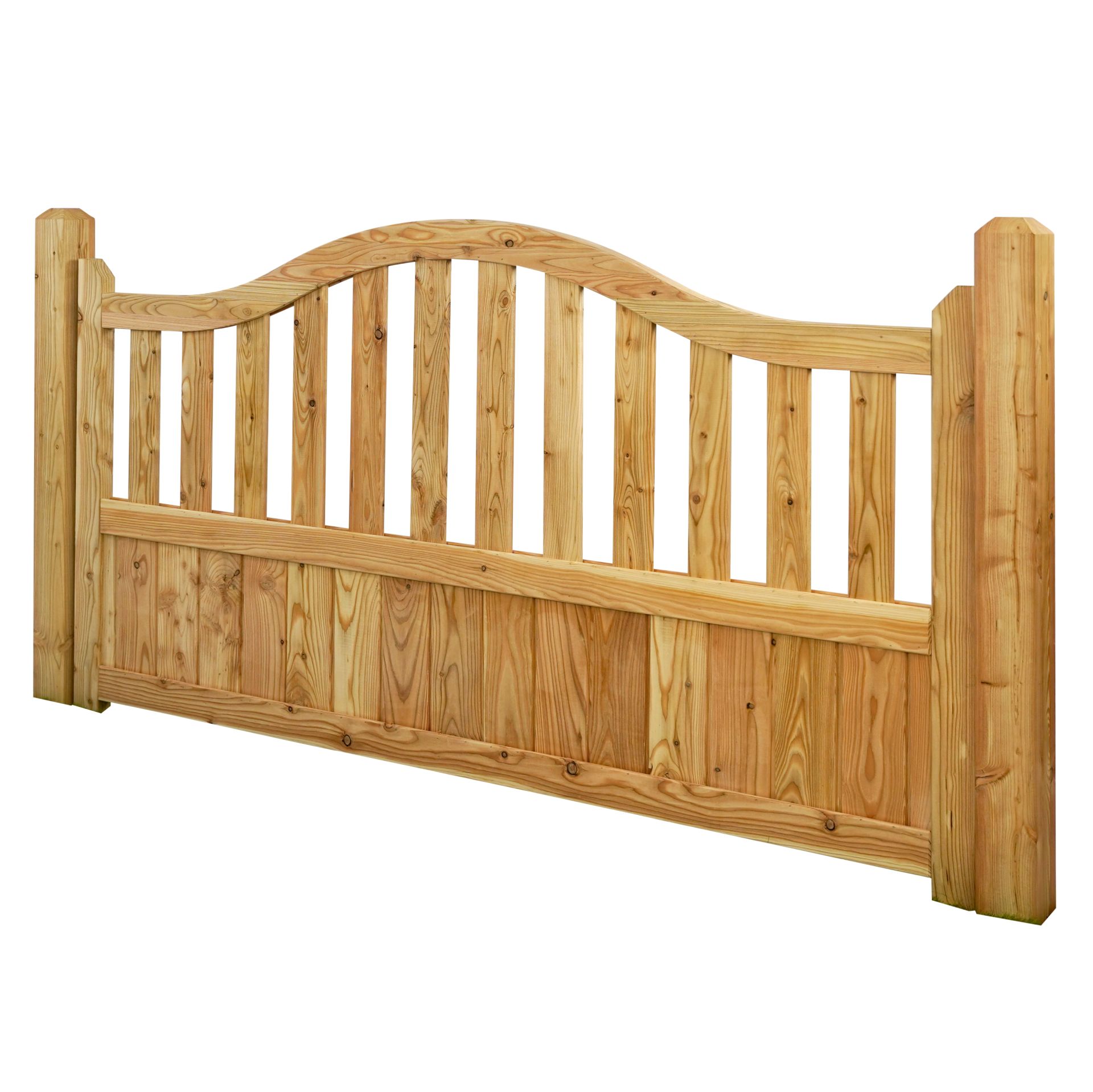 GartenLand Vorgartenzaun Graz ca. 180x105/90 cm Lärche – Naturbelassen