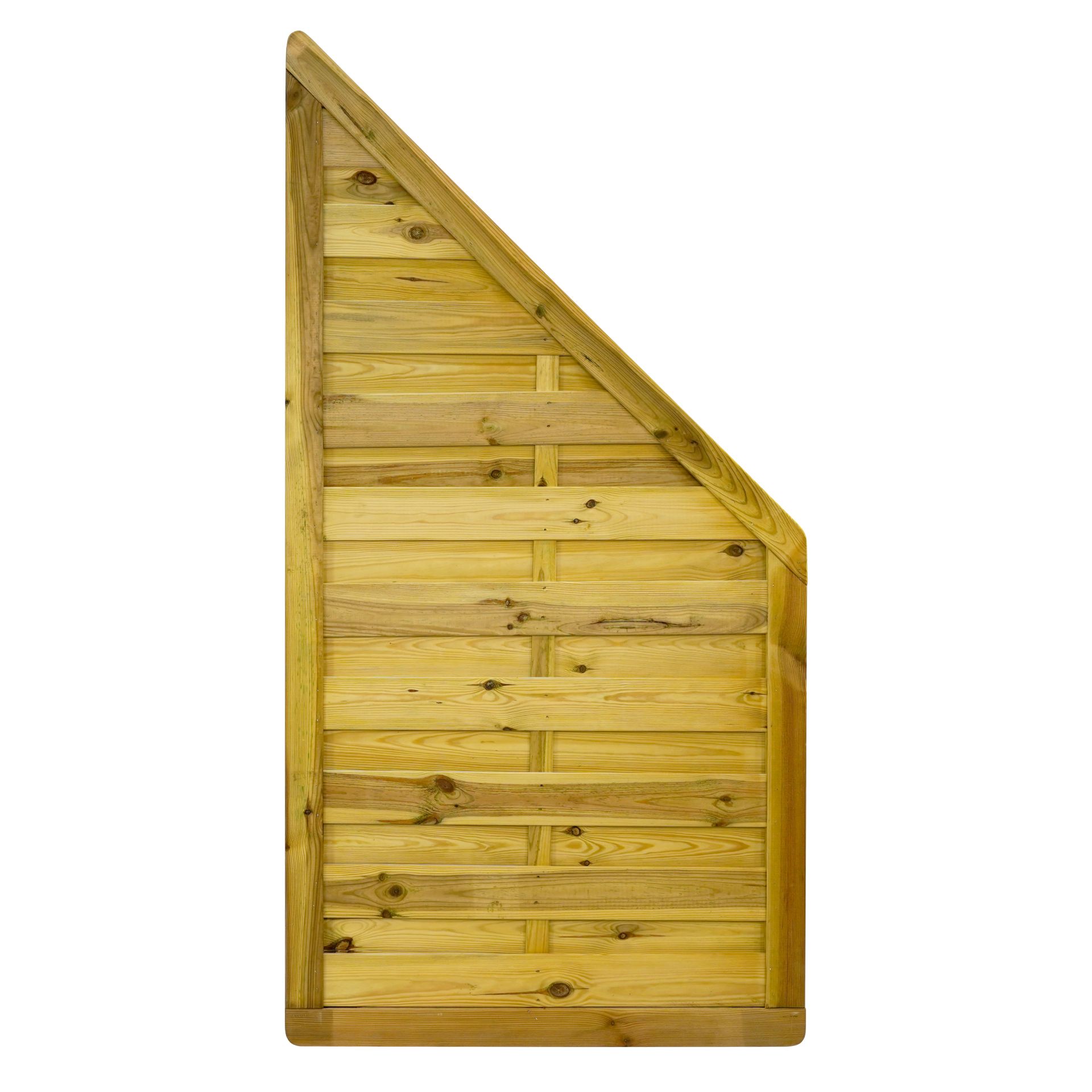 GartenLand Abschlusselement Schräg Vario Massiv „Extra Stabil“ ca. 90x180/90 cm Kiefernholz – Kesseldruckimprägniert