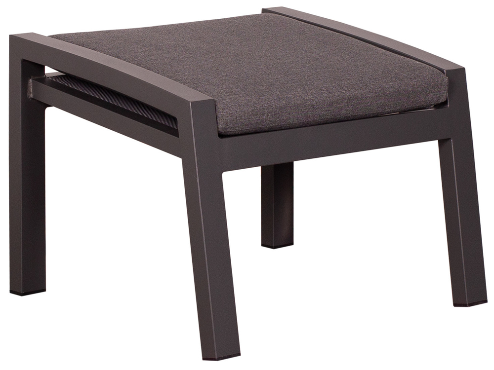 dekoVries Montana Dining Fußhocker Aluminium / Textilene